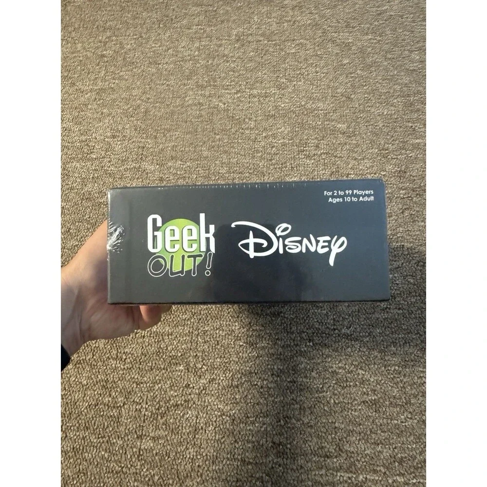 Geek Out! Disney Party Trivia Game New Sealed Box Family Game Night
